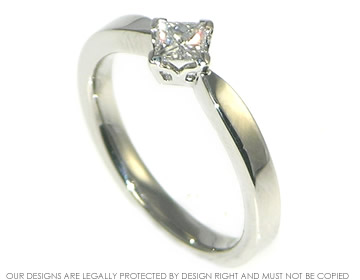 Patrick and Clare wanted a contemporary engagement ring