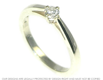 William and Laura wanted a 9ct white gold and diamond engagement ring