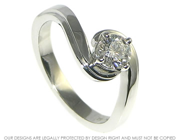 Richard wanted a twist style diamond engagement ring for Jo