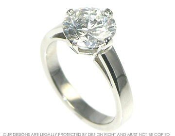 Daniela's platinum Engagement ring with a central 2.36ct Diamond