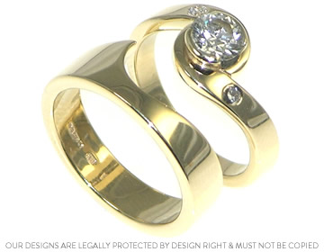 Joanna's 9ct yellow gold fitted Wedding ring