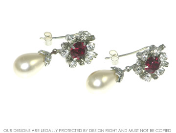Sterling Silver White Pearl Hook Drop Earrings E1359 | W Hamond Fine  Jewellery