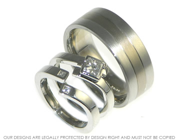 Nusha wanted an open fitted platinum wedding ring