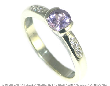 Jenny wanted a lilac sapphire in her engagement ring