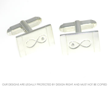 Tracey surprised Colin with these cufflinks to match his wedding ring