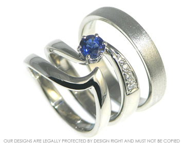 Amanda's Platinum fitted Wedding ring