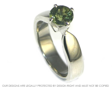 David and Ruth designed this platinum engagement ring