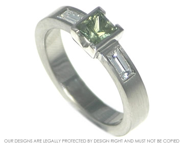 Steve designed this palladium engagement ring for Kiri.