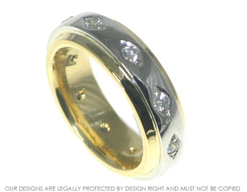 Alan and Lisa designed this eternity ring together