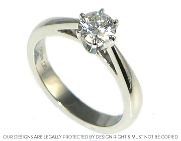 Matt wanted a classic platinum engagement ring to propose with