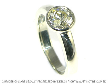 An engagement ring incorporating customers own diamond