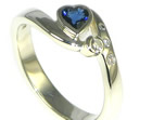 alex's sapphire heart shaped engagement ring