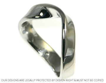 Phillip's Mobius twist Platinum wedding ring 