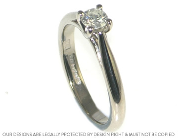 Jess's 18ct white gold and diamond engagement ring