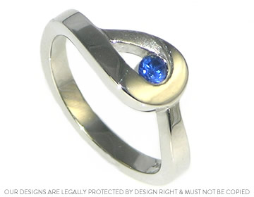 Carolan's Ocean inspired engagement ring