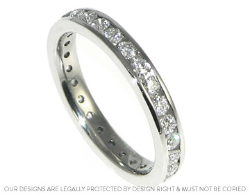 Karen wanted her eternity ring to compliment her engagement ring