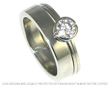 Rebekah's palladium fitted Wedding ring