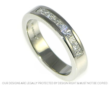 Claire wanted a platinum and diamond eternity ring