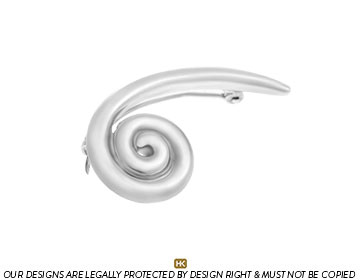 Sterling Silver Curl Brooch