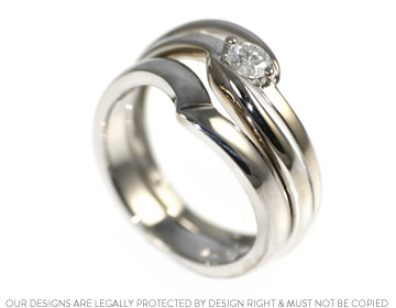 Melanie's 9ct white gold fitted wedding ring