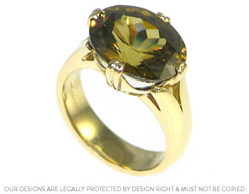 Sheila's 18ct yellow gold with own zircon dress ring