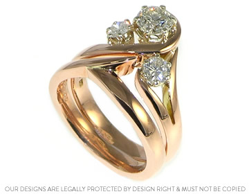 Jenifer's stunning 9ct rose gold fitted wedding ring