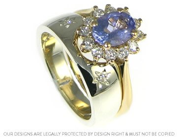 Michelle wanted to create an unusual fitted wedding ring