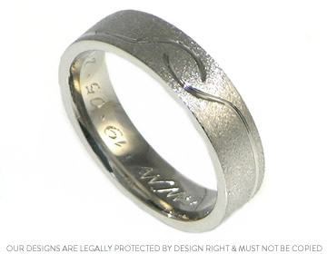 Martin wanted his wedding ring design to reflect Sharon's ring