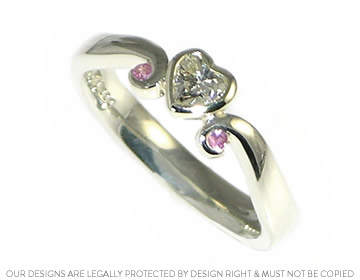 Robert wanted to give Amilia a heart shaped diamond engagement ring