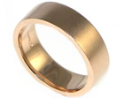 9ct rose gold wedding band with a pin end finish