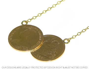 Marcus wanted to surprise Samantha with an unusual pendant using his own coins