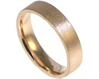 9ct rose gold wedding band with a lovely tunstall finish