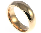 luke's simple and sleek rose gold wedding ring