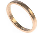 julia's fairtrade and fairmined rose gold wedding ring