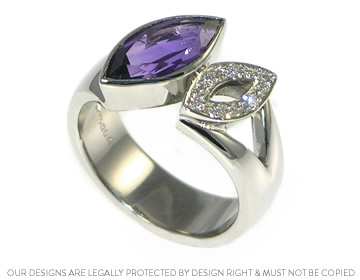 Phillip wanted to surprise Claire with a bespoke amethyst ring