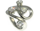 vicky's ribbon inspired diamond engagement ring