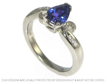 Nathan and Dominique's Sapphire Engagement Ring