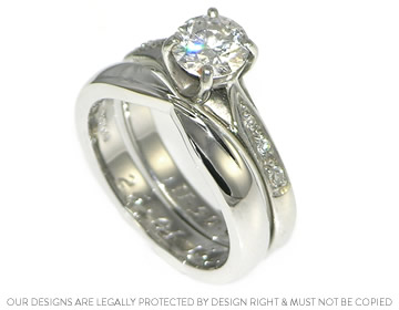 Helen's platinum elegant twist wedding ring