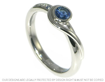 Blue sapphires were very special to both Chris and Tori