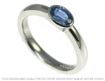 Sam and Ruth wanted a simple engagement ring with a sapphire