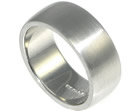 james' bespoke 9ct white gold wedding ring with a satin finish