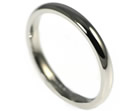 simple and sleek ladies wedding ring crafted in platinum