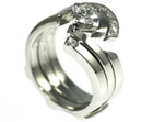 claire wanted a special wedding ring to match her engagement ring