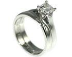 lauren's platinum mobius twist wedding ring