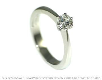 Bespoke diamond engagement ring secretly designed for Felicity