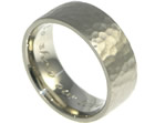 kevin wanted a very wide wedding ring with a textured finish