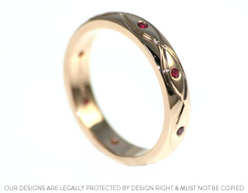 Sarah's Ruby and 9ct Rose Gold Eternity Ring