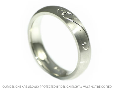 David's unusual wedding ring inspired by his partner's ring