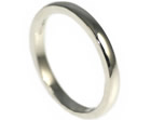 anna's 9ct white gold wedding ring with a narrow delicate profile