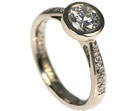 ellene's vintage inspired diamond engagement ring